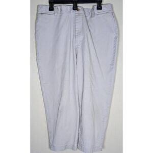 RIDERS STRETCH- WOMEN'S KHAKI CROPPED FLAT FRONT PANTS - SIZE 20W